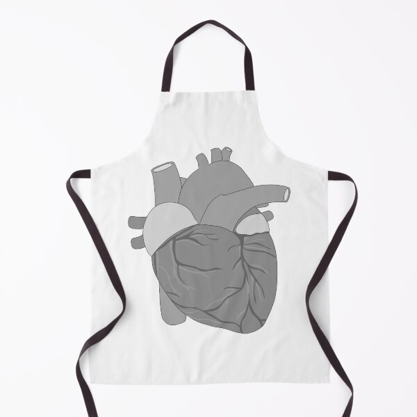 Item preview, human heart black and white designed and sold by rosipos.
