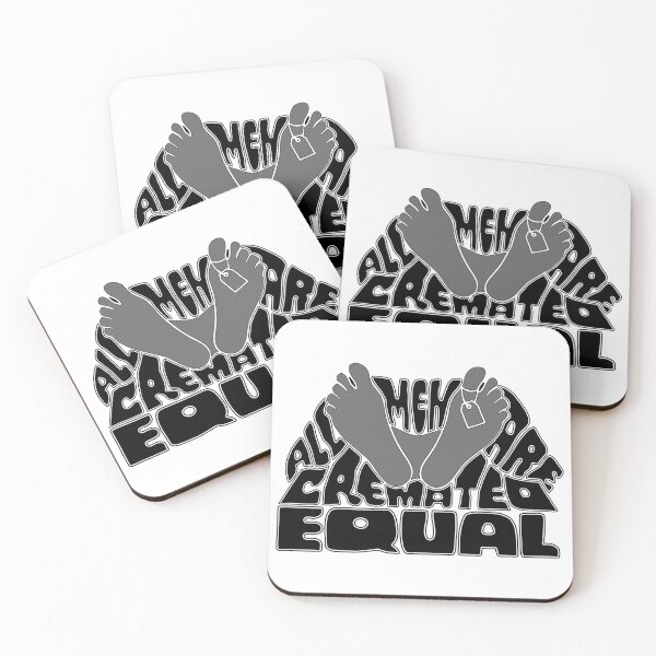 Item preview, All Men Are Cremated Equal, All Men Are Created Equal, Funny Morbid Pun, Dark Humour, True Crime designed and sold by PrintShangri-La.