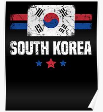 South Korea Flag Korean Apparel Poster