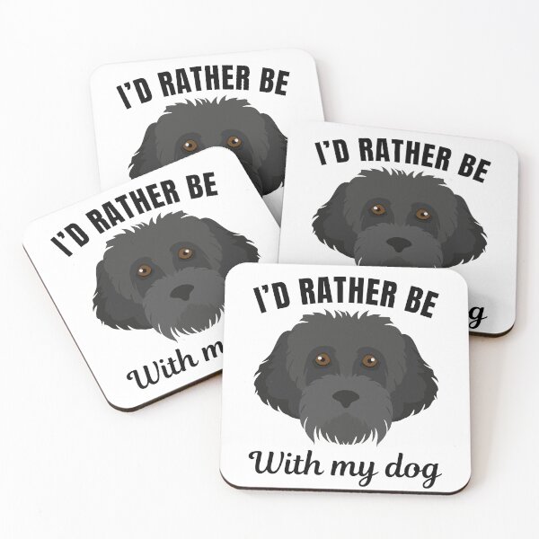 Item preview, I'd rather be with my dog, funny portuguese water dog breed owners or lovers saying  designed and sold by NBSStore.