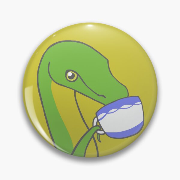 Item preview, Cute Green Snake Sipping Tea Emoji designed and sold by revheadkid.