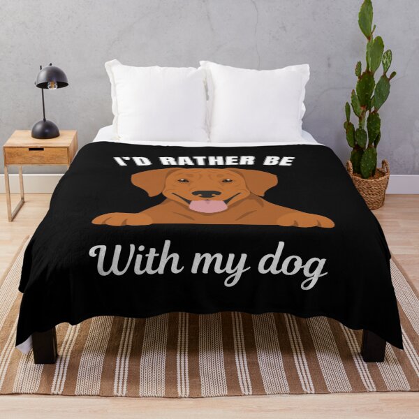 Item preview, I'd rather be with my dog, funny Ridgeback breed owners or lovers saying  designed and sold by NBSStore.