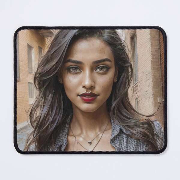 Item preview, Mystique on the Boulevard: oil painting portrait designed and sold by creative-cub.