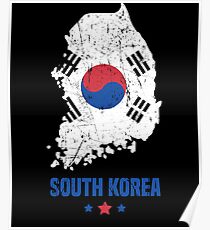 South Korea Flag Korean Apparel Poster