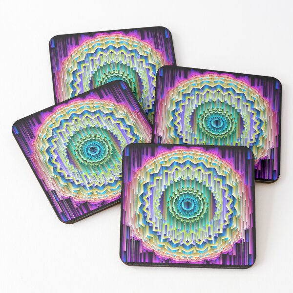 Item preview, Neon Mandala Threads - 3D Extrusion designed and sold by Warren Paul Harris.
