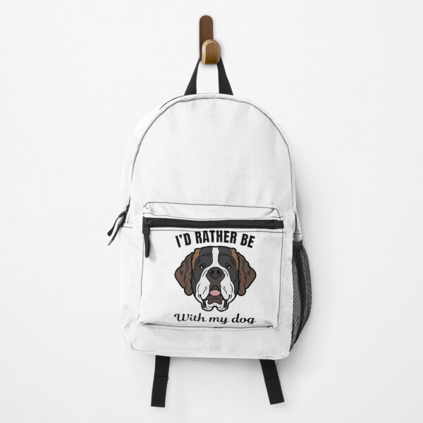 Item preview, I'd rather be with my dog, funny Saint Bernard breed owners or lovers saying designed and sold by NBSStore.