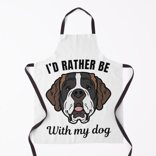 Item preview, I'd rather be with my dog, funny Saint Bernard breed owners or lovers saying  designed and sold by NBSStore.