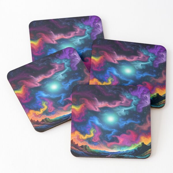 Item preview, Fantasy Landscape Art - Ethereal Cosmic Oasis designed and sold by Fantasy Masterpiece.