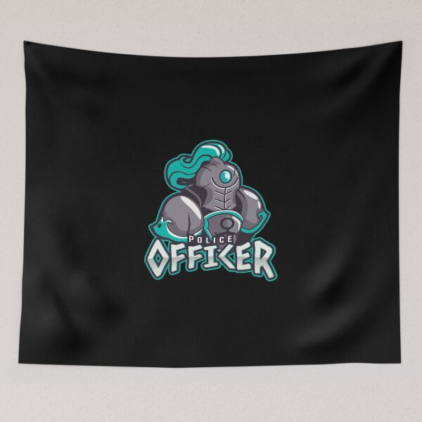 Item preview, Police Officer Design with Soldier wearing Helmet designed and sold by PRIVARSHU.
