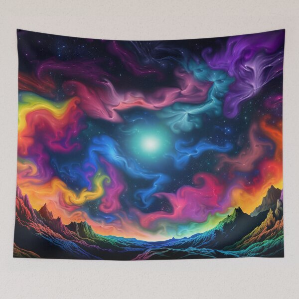 Item preview, Fantasy Dreamscape - Cosmic Landscape Art designed and sold by Fantasy Masterpiece.