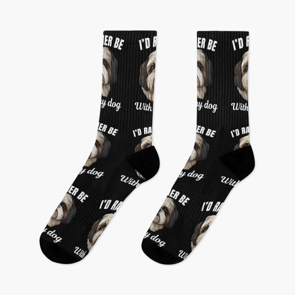 Item preview, I'd rather be with my dog, funny shih tzu breed owners or lovers saying  designed and sold by NBSStore.