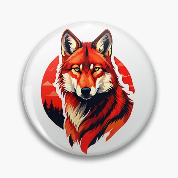 Item preview, red wolf designed and sold by Reinkkaoss.