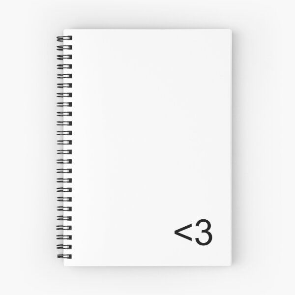 Item preview, "<3" emoticon in black pocket format designed and sold by Daikon.