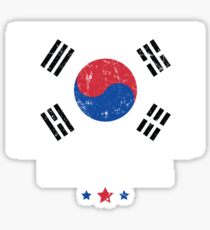 South Korea Flag Korean Apparel Sticker