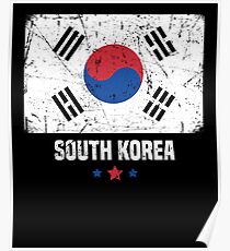 South Korea Flag Korean Apparel Poster