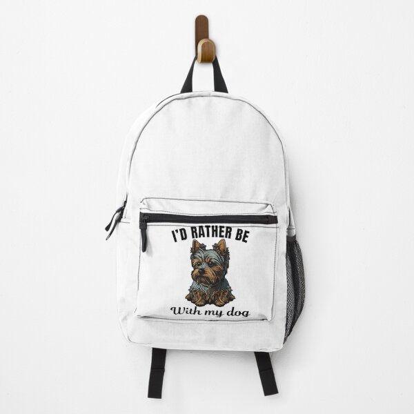 Item preview, I'd rather be with my dog, funny Yorkshire Terrier breed owners or lovers saying designed and sold by NBSStore.