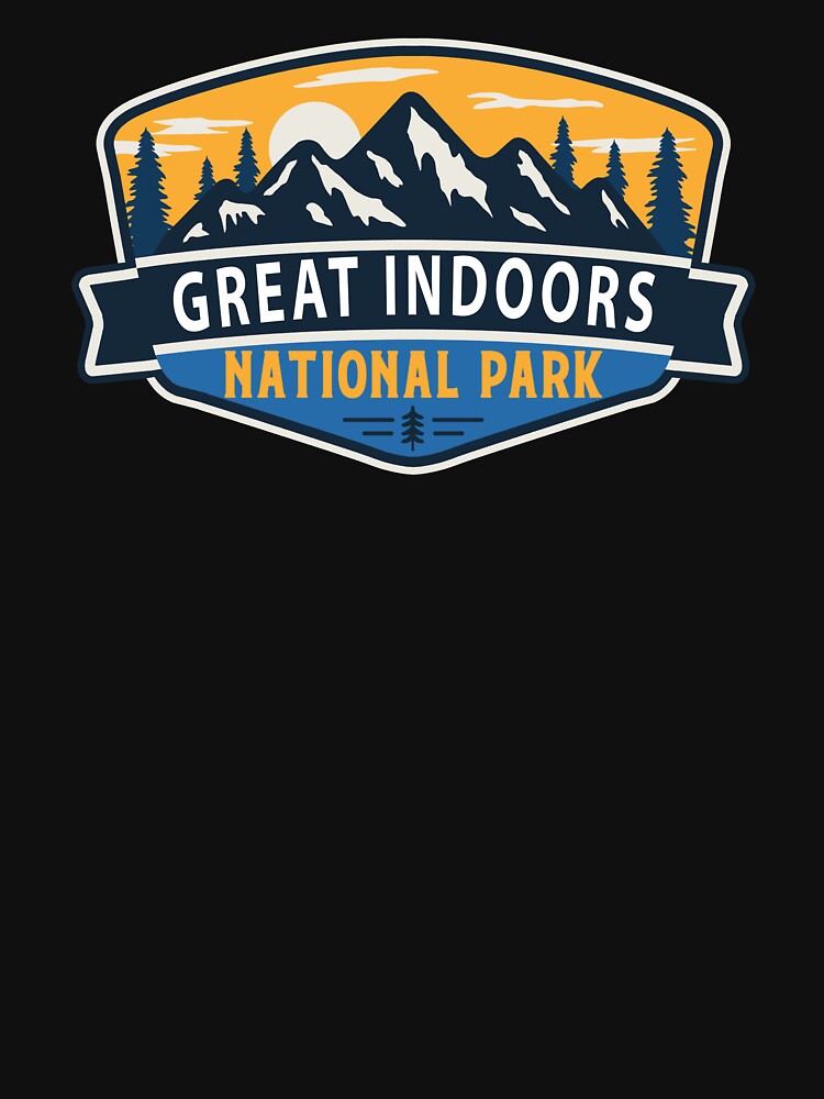 Imagen 7 de 7, Camiseta deportiva con la obra Parque Nacional Great Indoors-Vintage, diseñada y vendida por Nature-spirit.