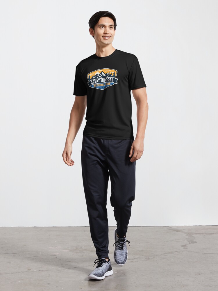 Imagen 5 de 7, Camiseta deportiva con la obra Parque Nacional Great Indoors-Vintage, diseñada y vendida por Nature-spirit.