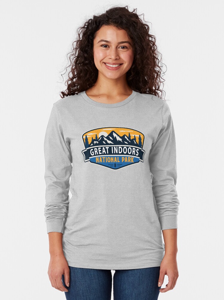 Imagen 2 de 5, Camiseta de manga larga con la obra Parque Nacional Great Indoors-Vintage, diseñada y vendida por Nature-spirit.