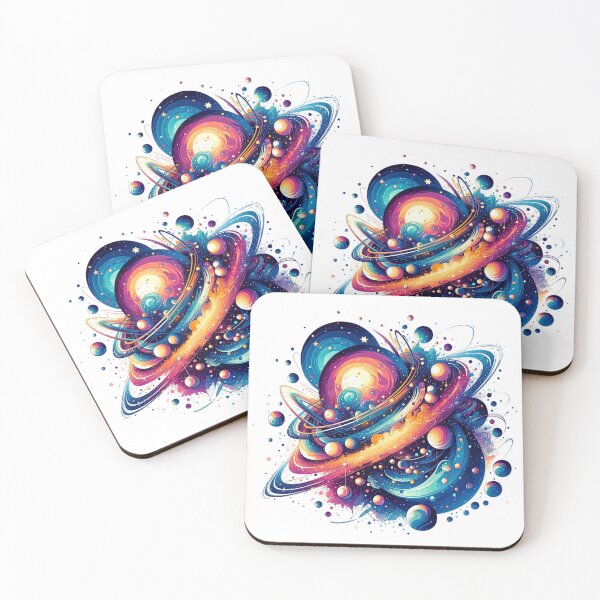 Item preview, Galactic Whirl: Abstract Celestial Elegance designed and sold by SrijanaByAnu.