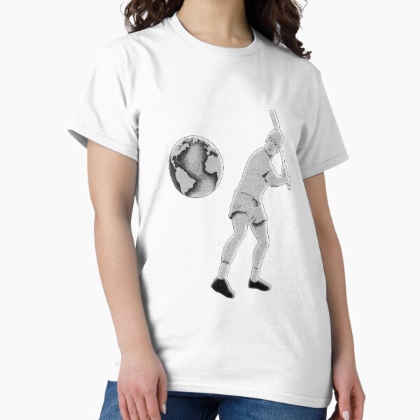 Entre Réalité et Imaginaire : Le Baseball Terrestre T-shirt classique