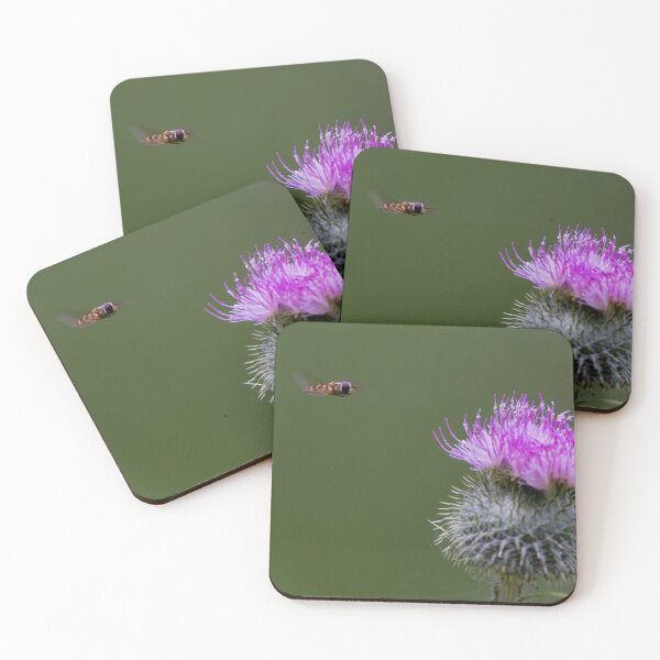Item preview, Hoverfly over thistle. designed and sold by Tara Smithson.