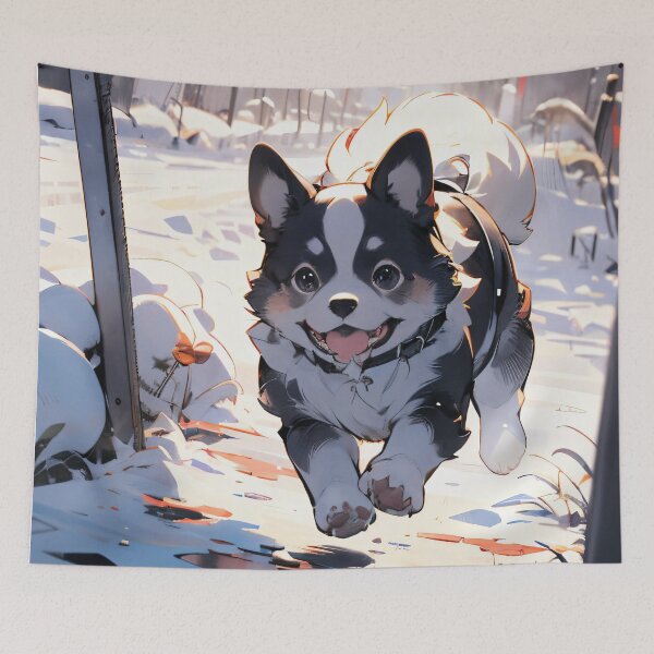Item preview, Jumping dog  designed and sold by Kunika Singh.