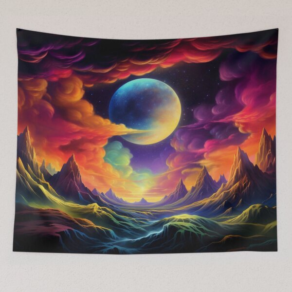 Item preview, Fantasy Landscape Art - Surreal Psychedelic Dreamscape designed and sold by Fantasy Masterpiece.