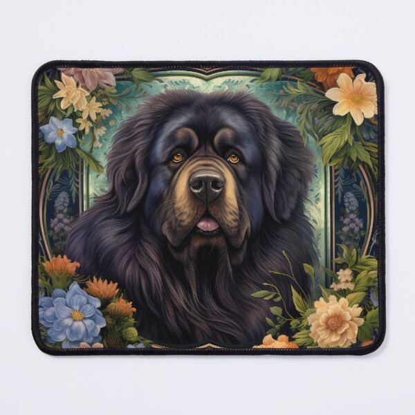 Item preview, Tibetan Mastiff Great Dane Do Khyi Dog in Retro Vintage Art designed and sold by WallyPink.