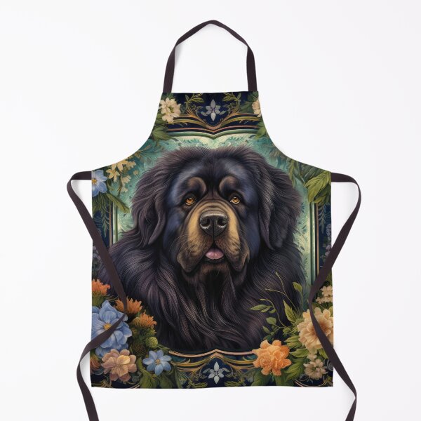 Item preview, Tibetan Mastiff Great Dane Do Khyi Dog in Retro Vintage Art designed and sold by WallyPink.