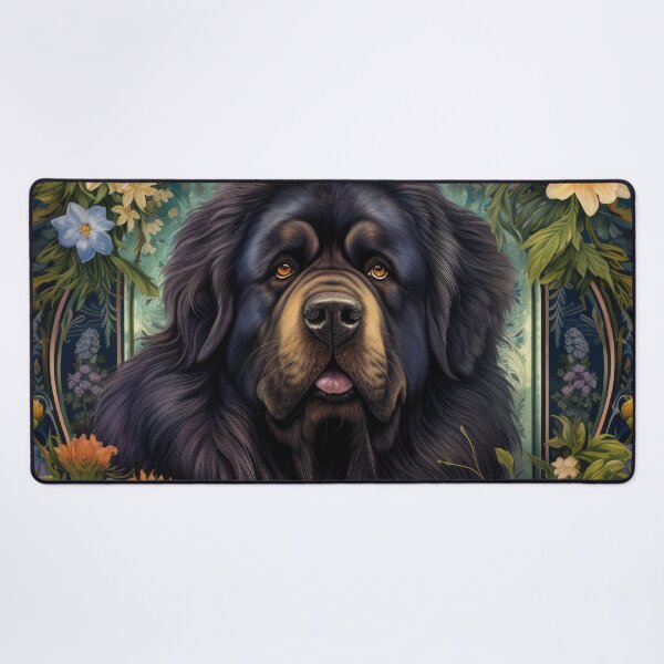 Item preview, Tibetan Mastiff Great Dane Do Khyi Dog in Retro Vintage Art designed and sold by WallyPink.