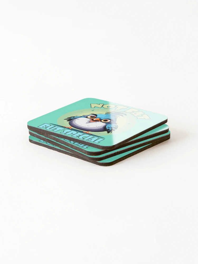 Thumbnail 4 of 5, Coasters (Set of 4), NOT FAT BUT SPECIAL designed and sold by Ultimate-Rabbit.