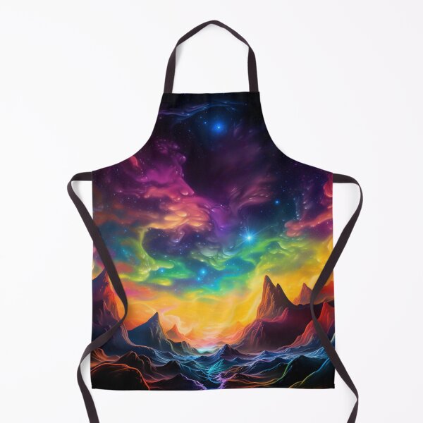 Item preview, Fantasy Landscape Art - Twin Stars Psychedelic Cosmos designed and sold by Fantasy Masterpiece.