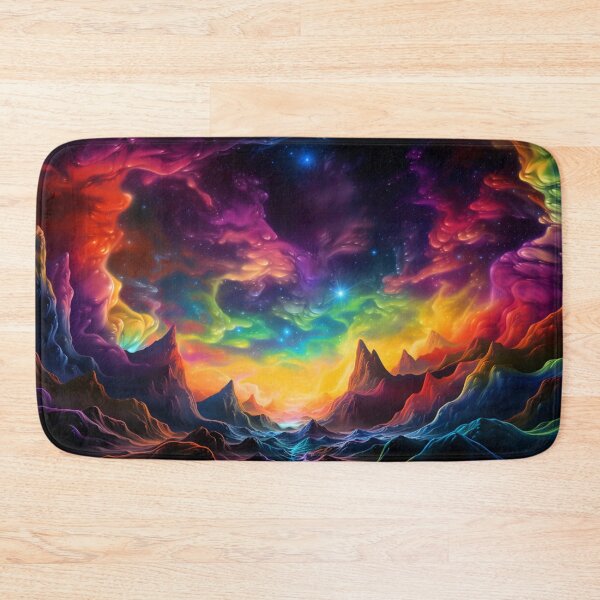 Item preview, Fantasy Landscape Art - Twin Stars Psychedelic Cosmos designed and sold by Fantasy Masterpiece.