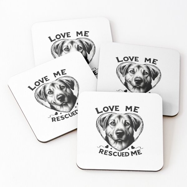 Item preview, Rescue Dog Love Heart  designed and sold by creativechaster.