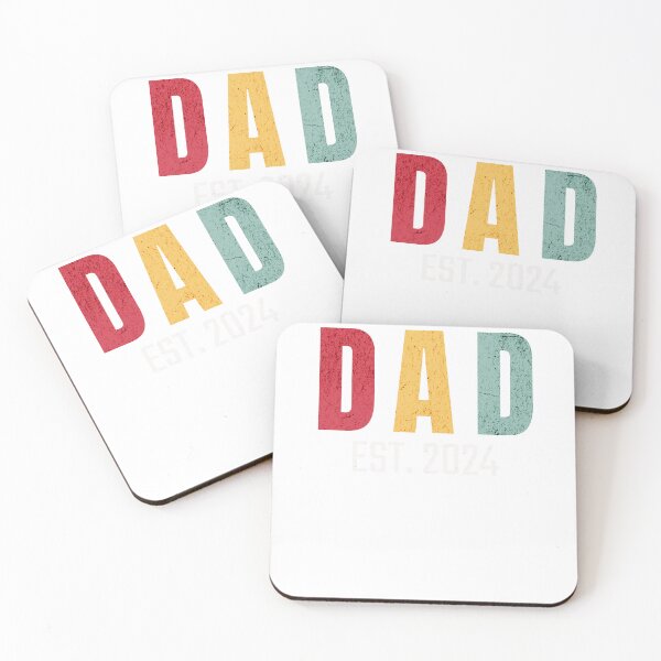 Item preview, Dad Estimated 2024 | New Dad 2024 Cool Vintage T-shirt Gift  designed and sold by WhySoSerious⭐⭐⭐⭐⭐.