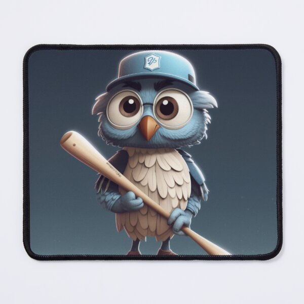 Item preview, Owl Baseball player "Oskar" designed and sold by Highlandkings.