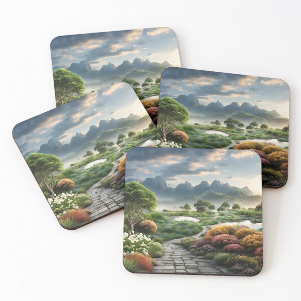 Item preview, Sky kisses to mountain Landscape Print designed and sold by Universe Collection.