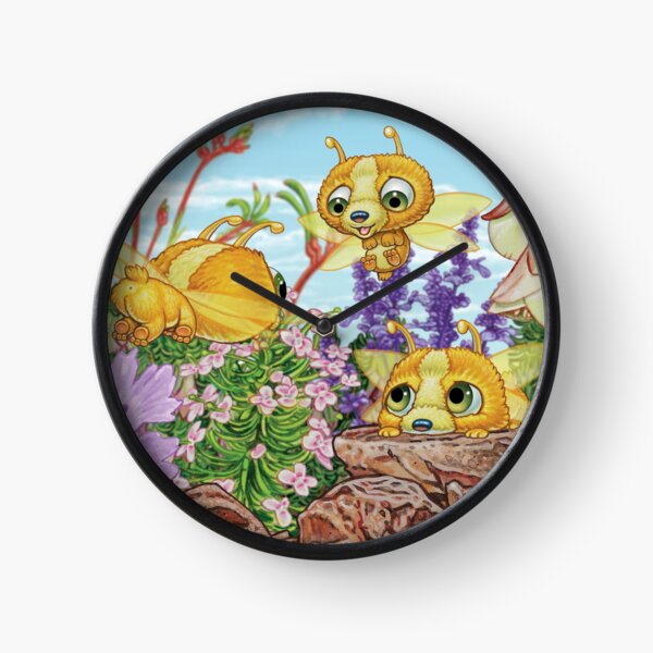 Doodackies in the Garden Clock