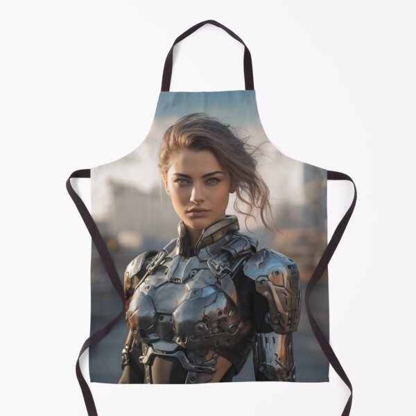 Item preview, Beautiful Blonde AI Cyberpunk Cyborg Woman designed and sold by daywithoutlight.