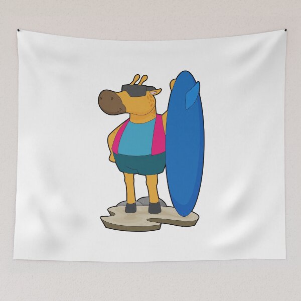 Item preview, Giraffe Surfer Surfboard designed and sold by Snabdesign84.