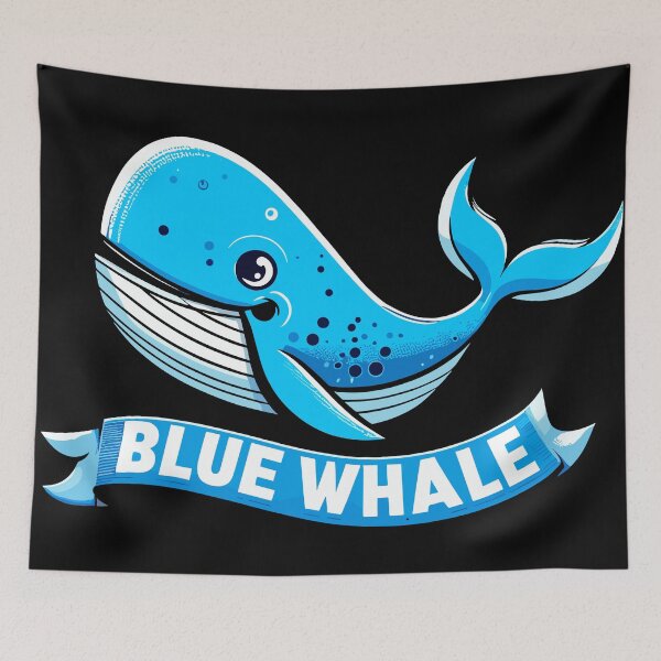 Item preview, Dark Shadows Blue Whale designed and sold by bihtti.