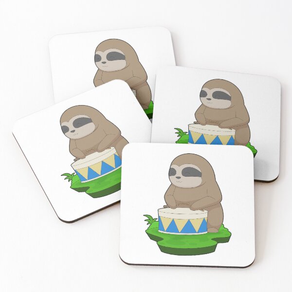 Item preview, Sloth Musician Drum Music designed and sold by Snabdesign84.