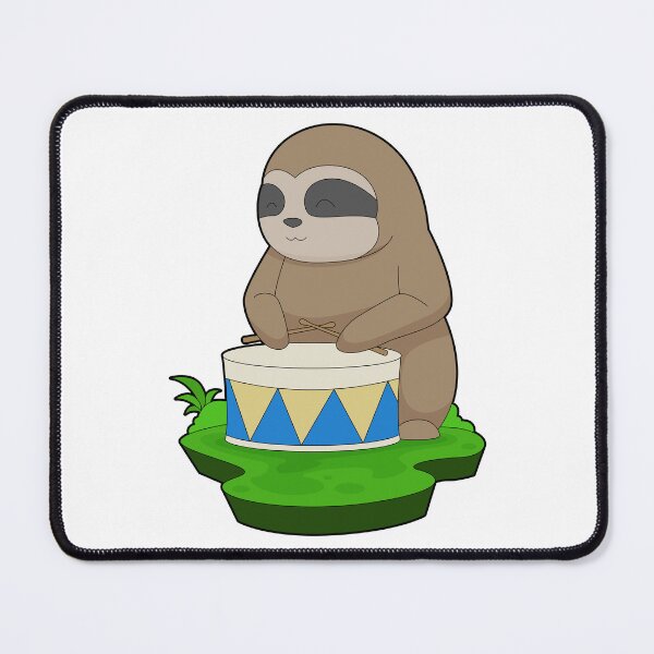 Item preview, Sloth Musician Drum Music designed and sold by Snabdesign84.