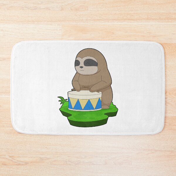 Item preview, Sloth Musician Drum Music designed and sold by Snabdesign84.
