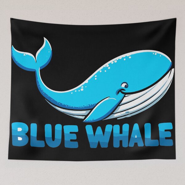 Item preview, Dark Shadows Blue Whale designed and sold by bihtti.