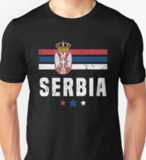 Serbia Flag Serbian Apparel Unisex T-Shirt