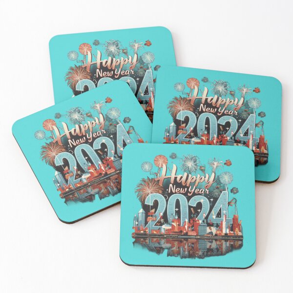 Item preview, Happy New Year 2024 Celebration Holiday designed and sold by emaga.