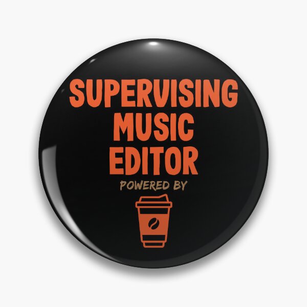 Item preview, Supervising Music Editor Powered by Coffee designed and sold by NermilioDesigns.