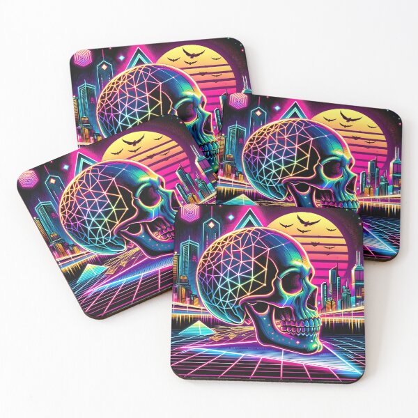 Item preview, Synthwave Skull designed and sold by Truck Stop One.